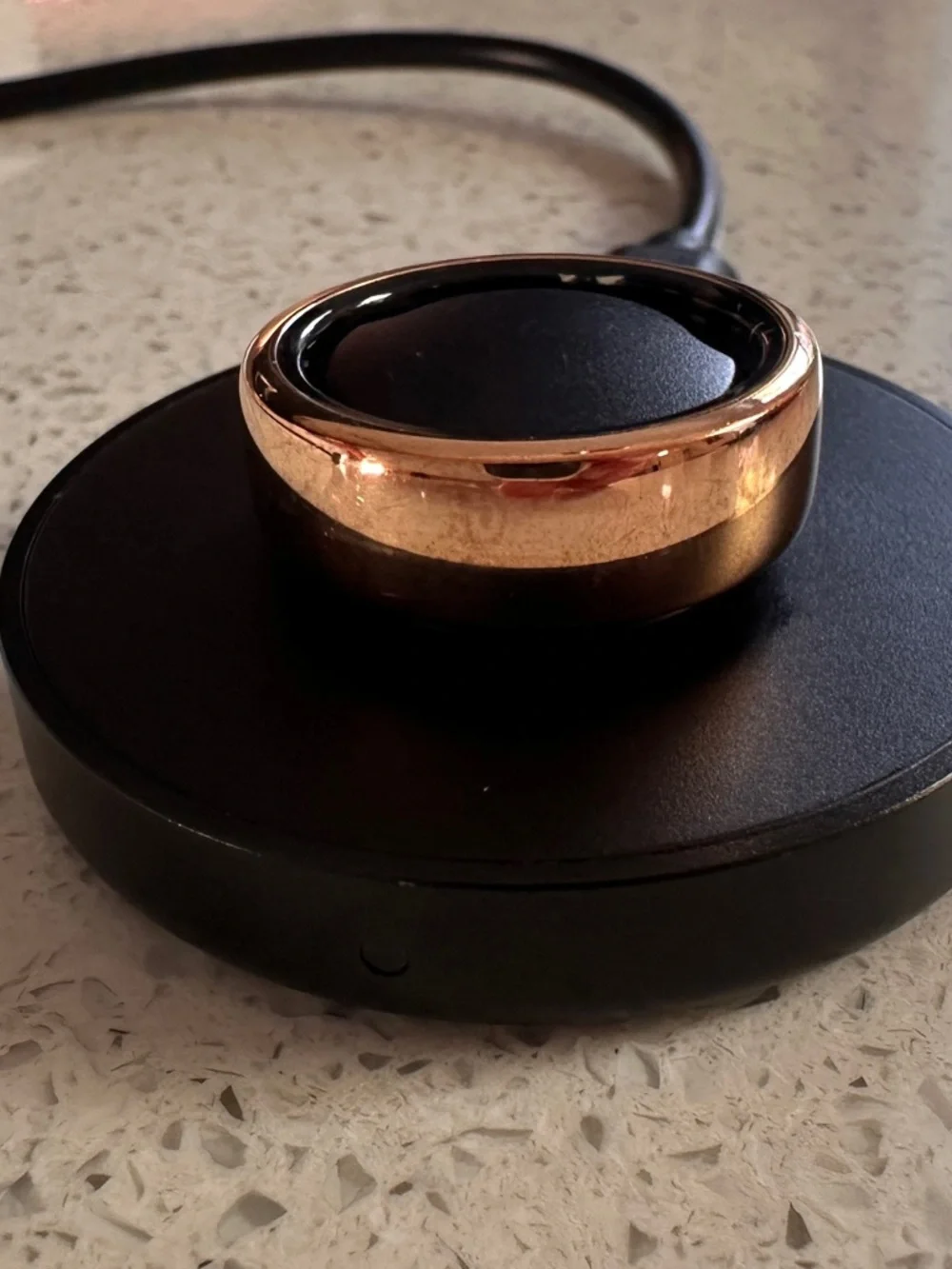 Oura Rose Gold and Black Two-Tone Women's Ring - Picture 3 of 7